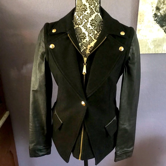Sam Edelman Wool & Leather Jacket